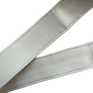Satin Double Sided 3/4" Wide Ribbon 3 yds. 25 in. Cream Wedding Sewing Notions